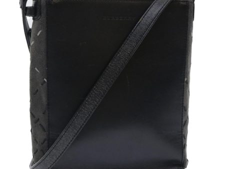 BURBERRY Shoulder Bag Leather Suede BlackNew bs7703 Sale