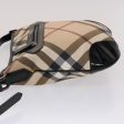 BURBERRY Nova Check Shoulder Bag PVC Leather Beige BlackNew yk7880 Fashion