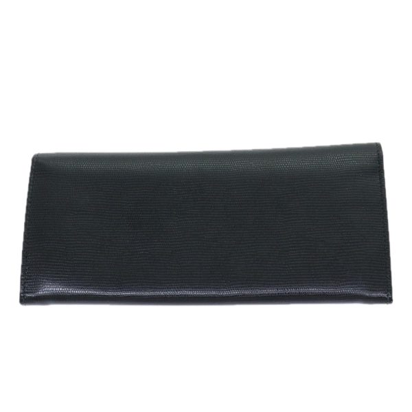 CELINE Long Wallet Leather Black 81009 Online