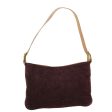 CELINE C Macadam Canvas Shoulder Bag Wine Red 51976 Hot on Sale