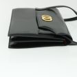 CELINE Circle Shoulder Bag Leather Black rd5696 on Sale