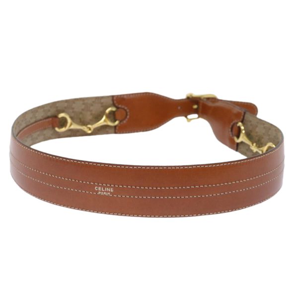 CELINE Macadam Canvas Belt 31.5   Beige ar10052B Online now