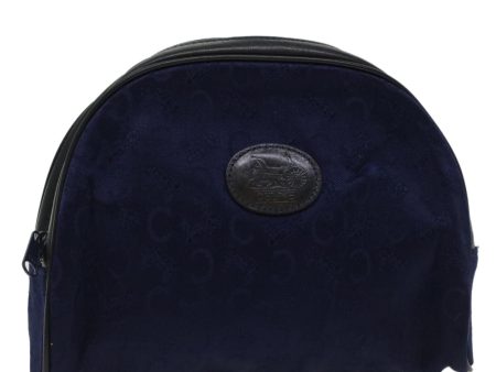 CELINE C Macadam Pouch Canvas Navy Black ac2167 Online