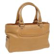 CELINE Hand Bag Leather Beige 80885 Fashion