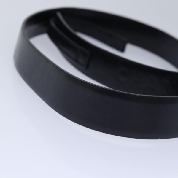 CHANEL Belt Leather 40 Black CC  bs17331 For Cheap