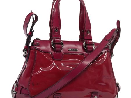 CELINE Hand Bag Patent leather 2way Pink 77739 Hot on Sale