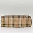 BURBERRY Nova Check Shoulder Bag PVC Leather Beige Dark BrownNew yk7975 Hot on Sale