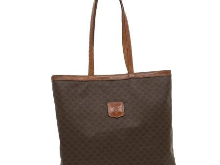 CELINE Macadam Canvas Tote Bag Brown ar7192 Sale