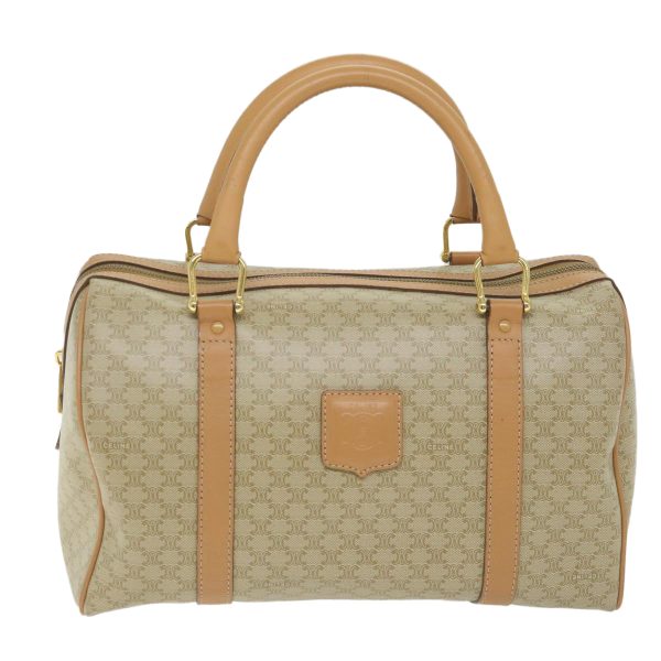 CELINE Macadam Canvas Boston Bag Beige am5215 Discount