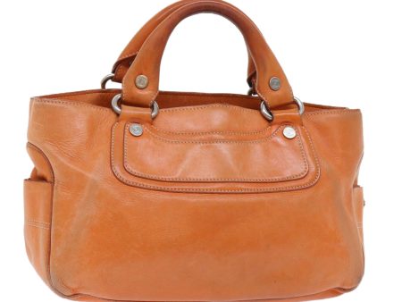 CELINE Hand Bag Leather Orange ep1358 Supply