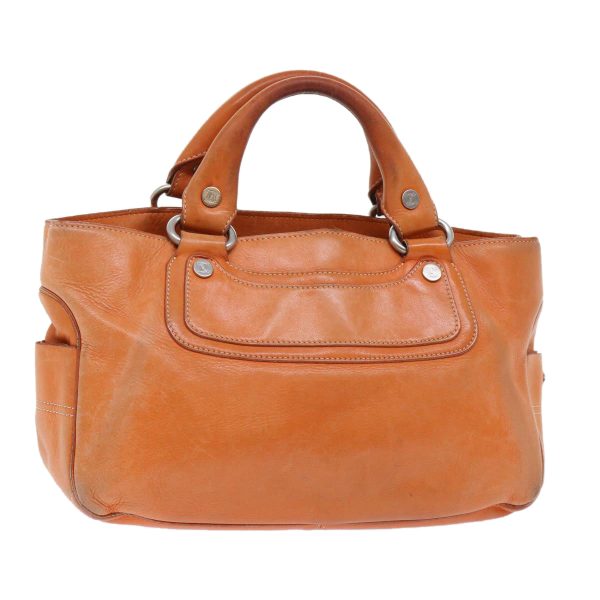 CELINE Hand Bag Leather Orange ep1358 Supply