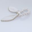 CHANEL COCO Mark Scrunchie Hair clip Lamb Skin White CC  yk14744 on Sale