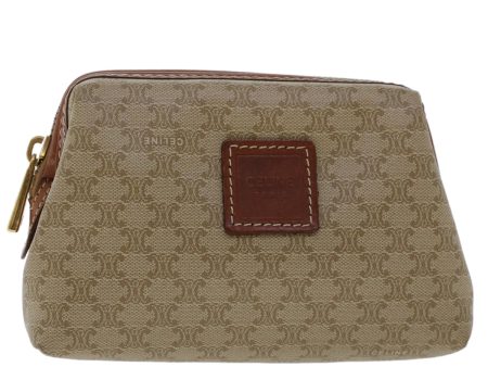 CELINE Macadam Canvas Pouch Beige fm2545 Online