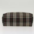 BURBERRY Nova Check Hand Bag Nylon BlackNew ti1175 Cheap