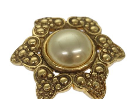 CHANEL Brooch Metal Gold Tone CC  bs17053 Online Sale