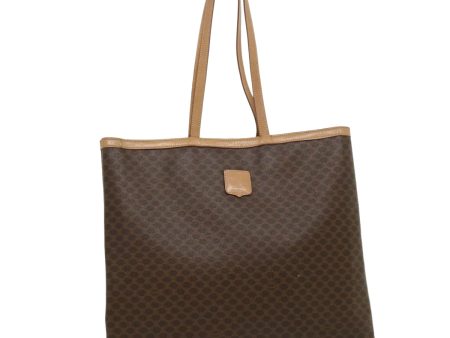 CELINE Macadam Canvas Tote Bag Brown ar7191 Sale