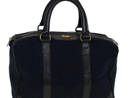 CELINE C Macadam Canvas Boston Bag Navy ep2240 Hot on Sale