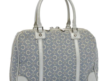 CELINE C Macadam Canvas Hand Bag Light Blue 54505 Online Sale