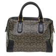 CELINE Horse Carriage Macadam Canvas Hand Bag Navy 49448 Supply