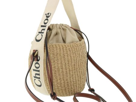 Chloe Small Woody Shoulder Bag straw Beige 03-21-68-65  49911 For Cheap