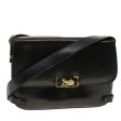 CELINE Horse Carriage Shoulder Bag Leather Black rd4883 For Sale