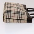 BURBERRY Nova Check Hand Bag Nylon Beige Dark BrownNew 48020 Online Hot Sale