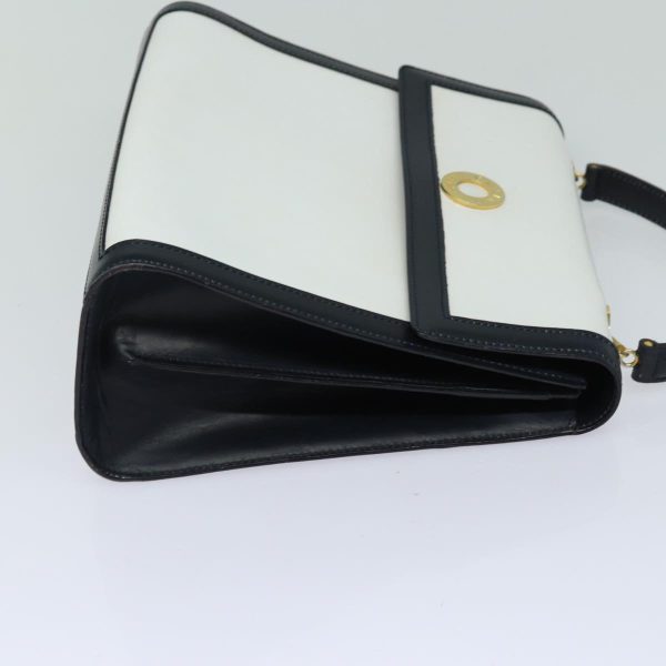 CELINE Hand Bag Leather White 80057 Discount