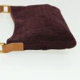 CELINE C Macadam Canvas Shoulder Bag Wine Red 51976 Hot on Sale