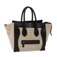 CELINE Luggage Mini Shopper Hand Bag Canvas Leather Beige fm2541 Supply