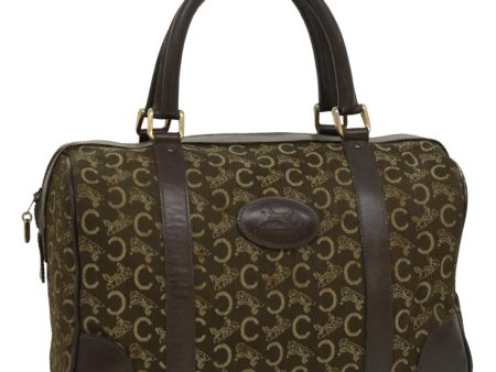 CELINE C Macadam Canvas Hand Bag Brown 29810 For Sale