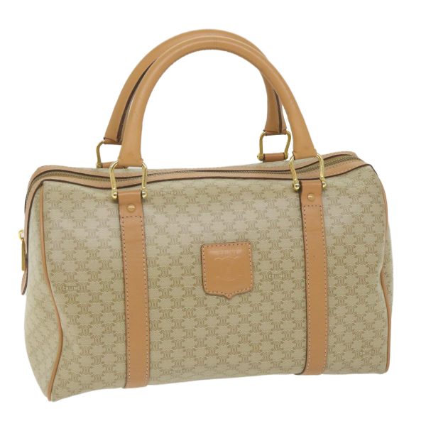 CELINE Macadam Canvas Boston Bag Beige am5215 Discount