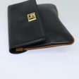 CELINE Clutch Bag Leather Black 81129 Discount