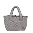 CHANEL Cococoon Tote Bag Nylon Leather Silver CC  bs17165 Hot on Sale