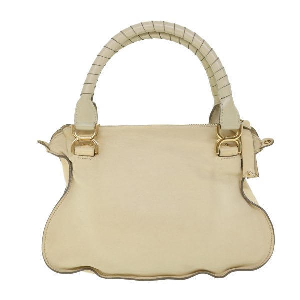 Chloe Mercy Hand Bag Leather 2way Cream  50194 For Cheap