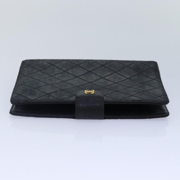 CHANEL Bicolore Day Planner Cover Lamb Skin Black Gold CC  yk15039 Hot on Sale