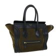 CELINE Luggage Mini Hand Bag Suede Leather Khaki ep1582 Sale