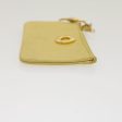 CELINE Coin Purse Leather Yellow hk413 Online now