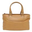 CELINE Hand Bag Leather Beige 80885 Fashion