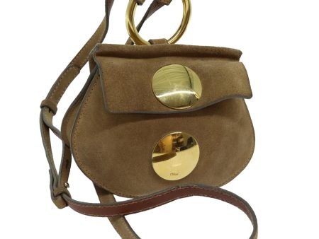 Chloe Shoulder Bag Suede Beige  70181 Hot on Sale