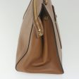 CELINE Edge Hand Bag Leather Brown bs10092 For Sale