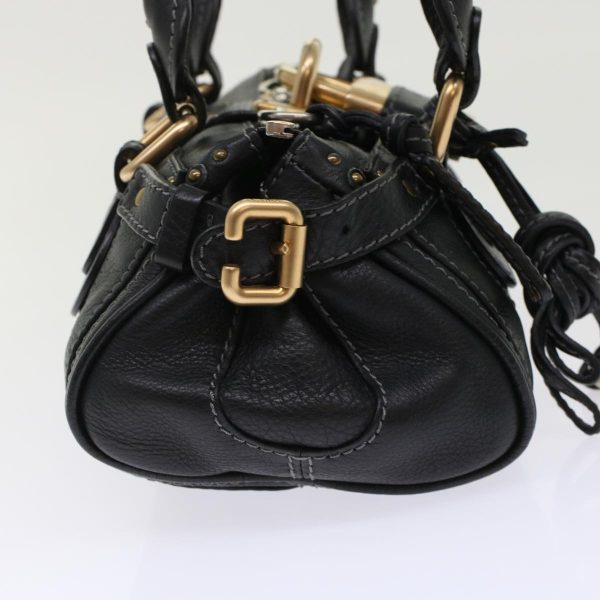 Chloe Paddington Shoulder Bag Leather Black  yk7761 For Cheap