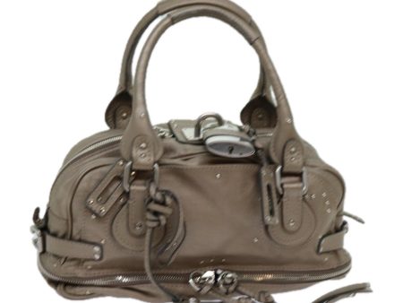 Chloe Paddington Hand Bag Leather Bronze  ep3857 Online