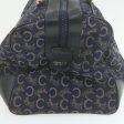 CELINE horse carriage C Macadam Canvas Hand Bag Navy Blue fm274 Online Sale