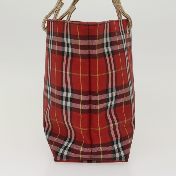 BURBERRY Nova Check Hand Bag Nylon Red YellowNew ti1177 Fashion