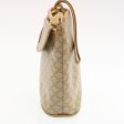 CELINE Macadam Canvas Pouch PVC Leather Beige ar6336 Online Sale