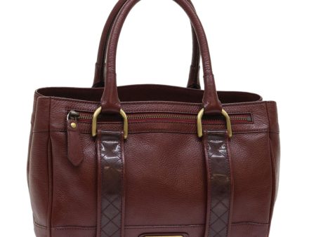 BURBERRY Hand Bag Leather RedNew am4670 Sale