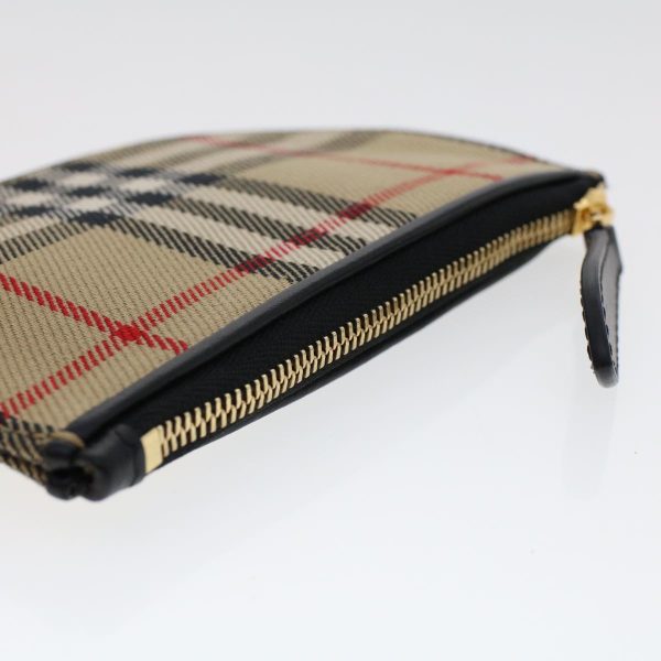 BURBERRY Nova Check Coin Purse Nylon BeigeNew 47493 For Cheap