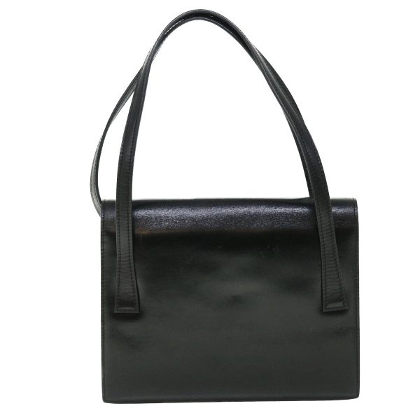 CELINE Circle Shoulder Bag Leather Black rd5696 on Sale