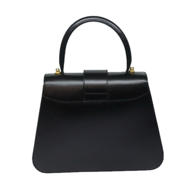 CELINE Hand Bag Leather Black 79863 Discount