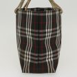 BURBERRY Nova Check Hand Bag Nylon BlackNew ti1175 Cheap